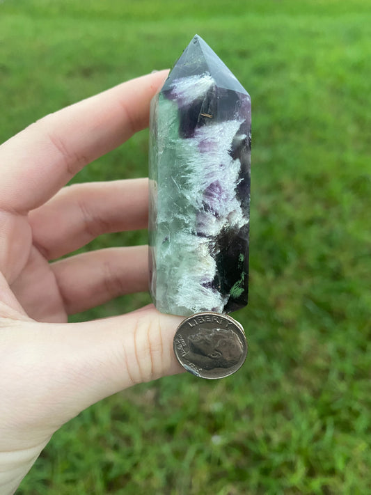 Feather Fluorite Tower