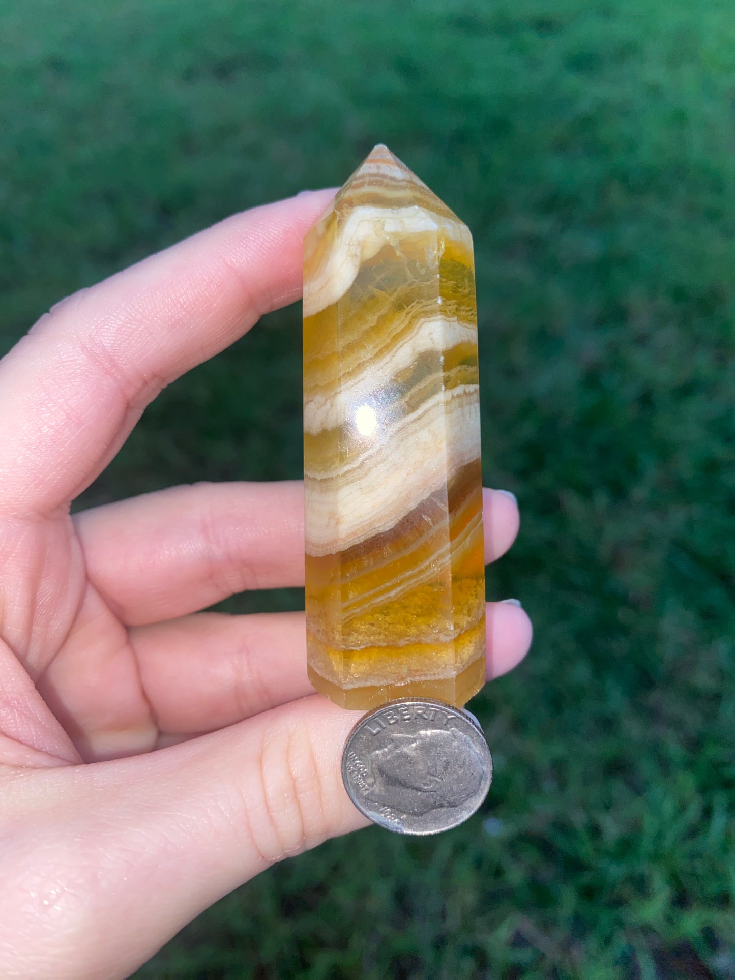 Yellow Fluorite Tower