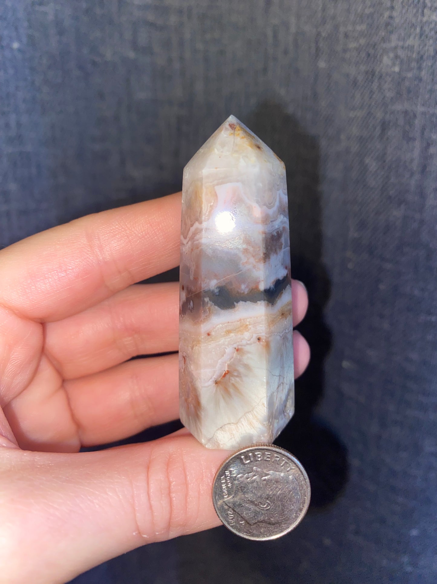Crazy Lace Agate w/ Fluorite